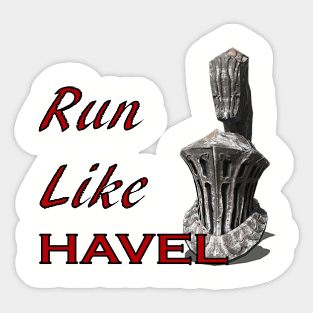 Run Like Havel Sticker by Dliebex